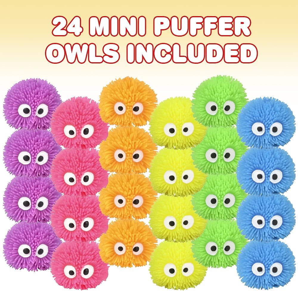 Mini Puffer Owls--Stress Relief Toys for Kids