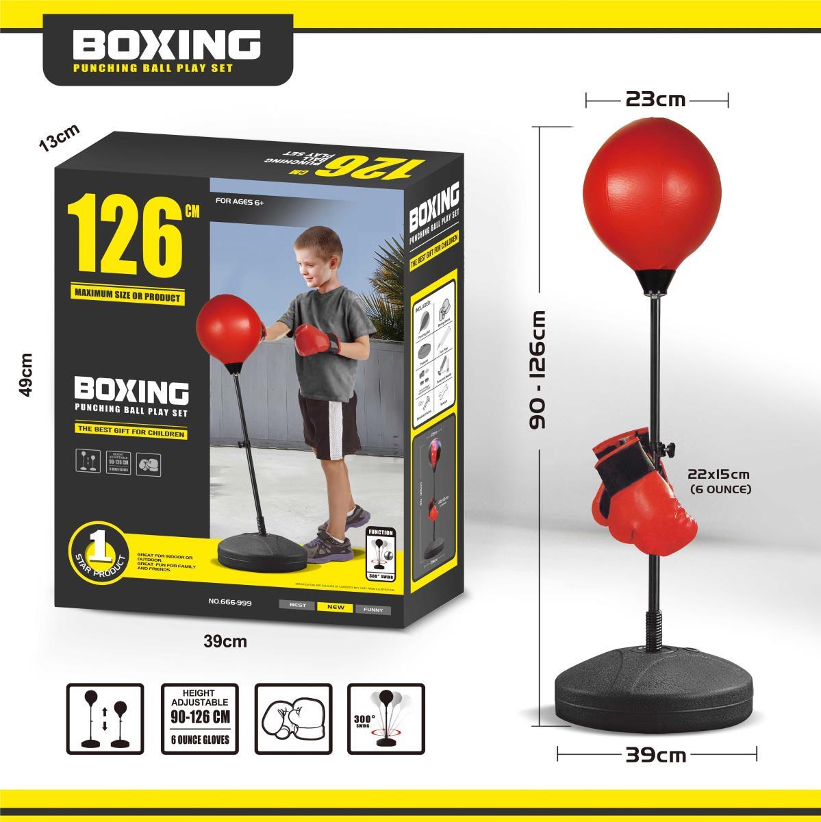 126 High Round Bottom Boxing Speed Ball (Red Style)