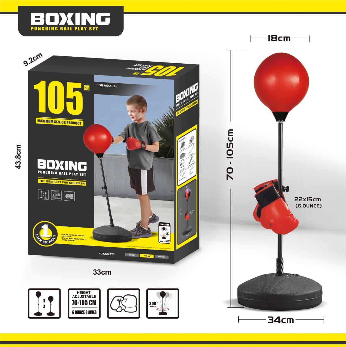 105 High Round Bottom Boxing Speed Ball (Red Style)