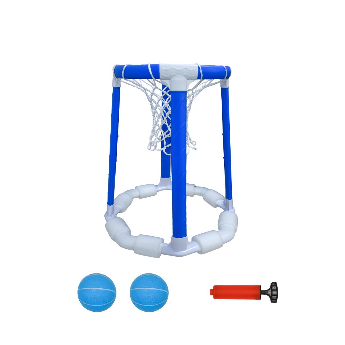 Three-column Hexagonal Bottom Basketball Hoop  And Two Basketball
