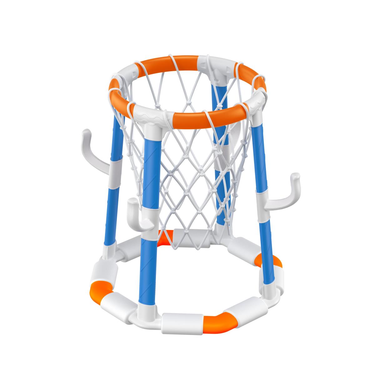 Three-column Hexagonal Bottom Basketball Hoop  With Two Basketball