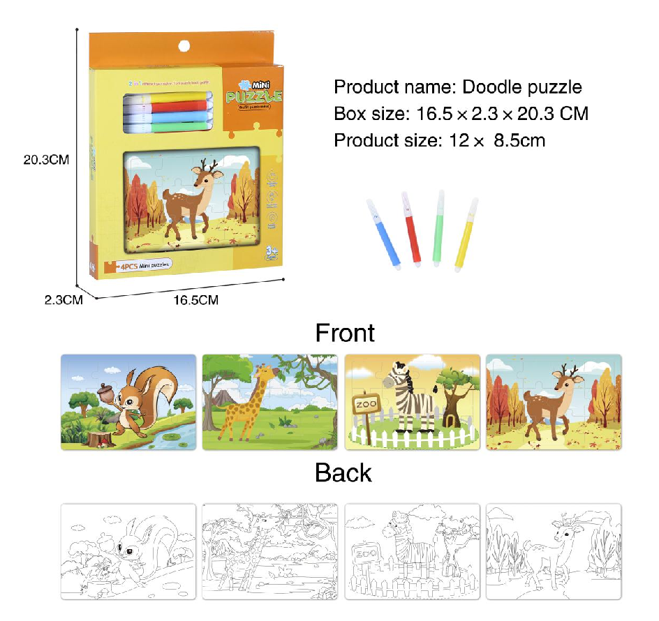 Doodle Mini Insect Puzzle With 4 Strokes